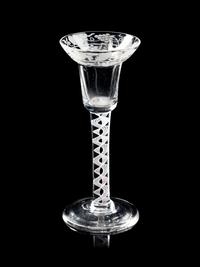 A Group of Three Engraved Wine Glasses
