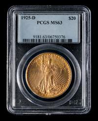 A United States 1925-D St. Gaudens $20 Gold Coin