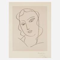 Henri Matisse (French, 1869-1954) Étude pour la Vierge: Tête Voilée [Plate 351]