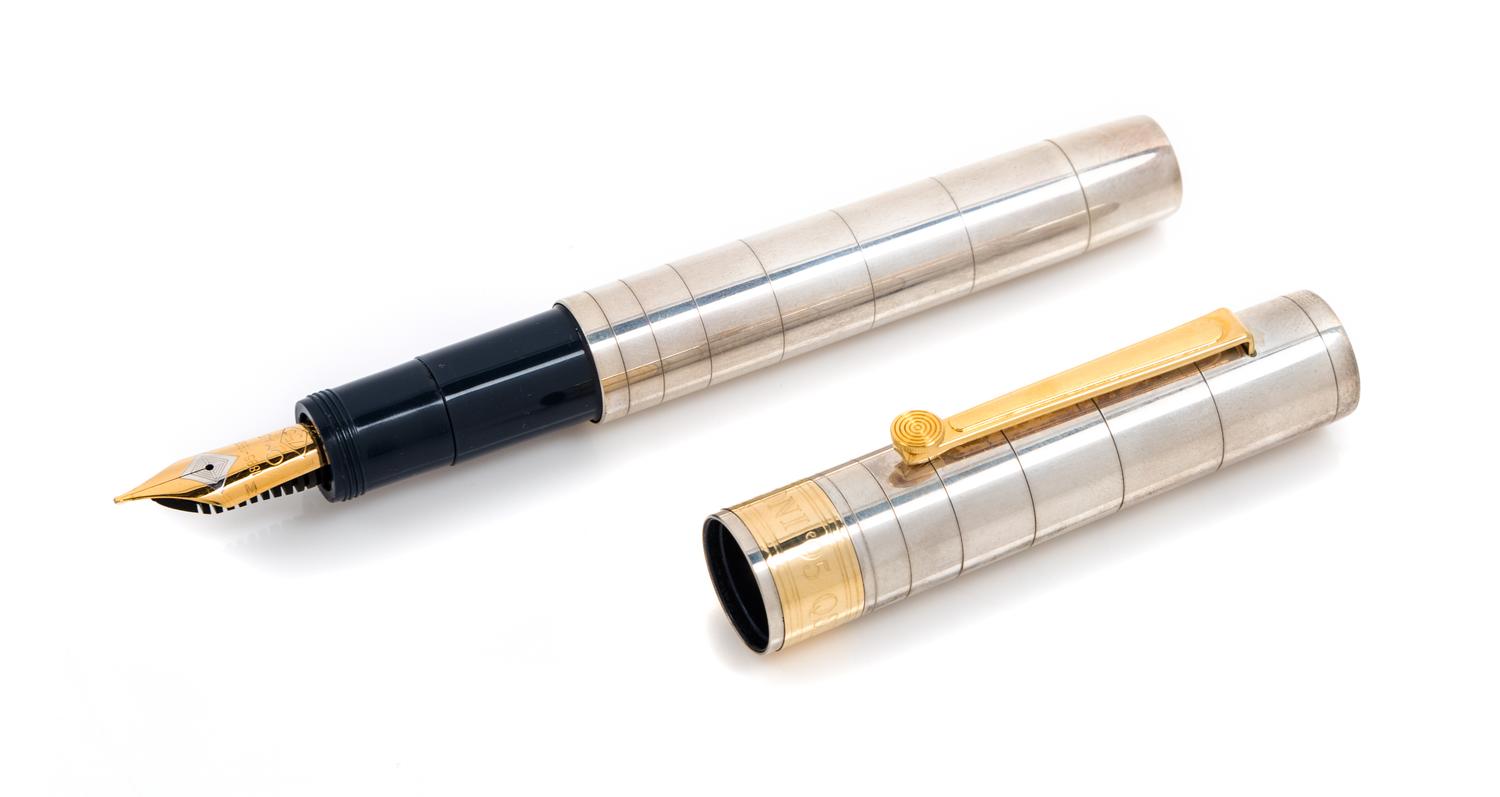 An Omas Guglielmo Marconi Limited Edition Silver Fountain Pen