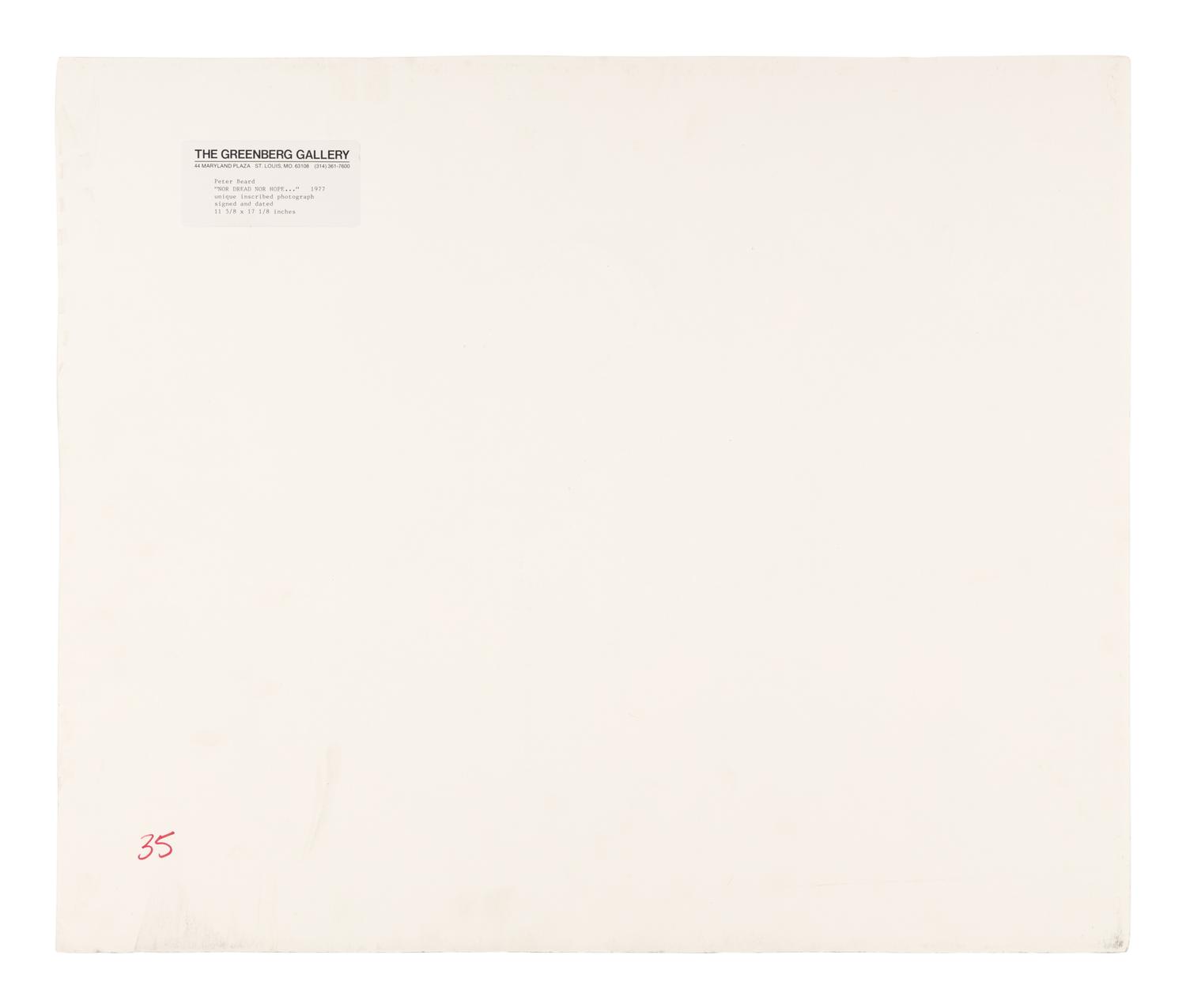 Nor Dread, Nor Hope Attend (from The End of the Game ), 1977
