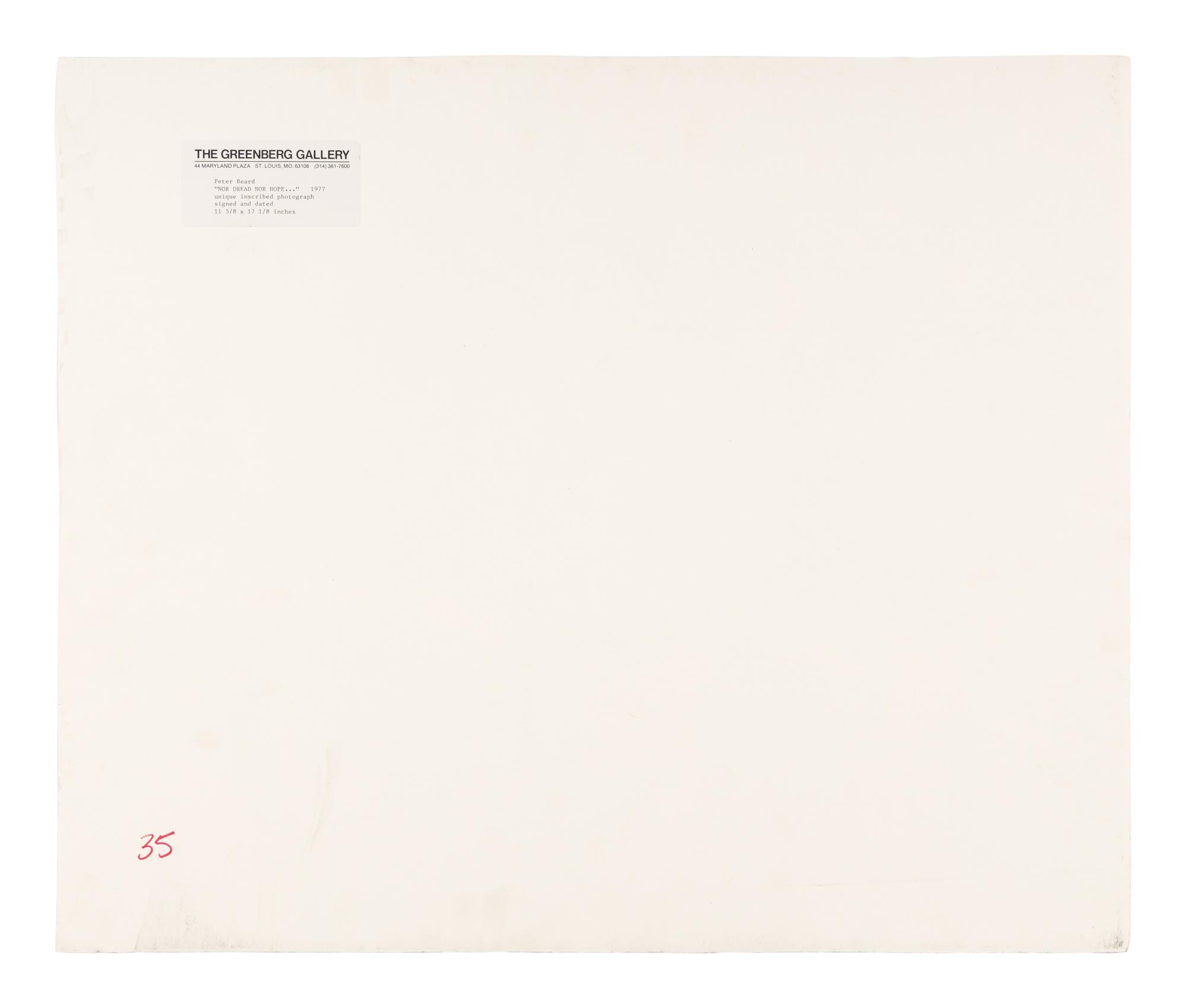 Nor Dread, Nor Hope Attend (from The End of the Game ), 1977
