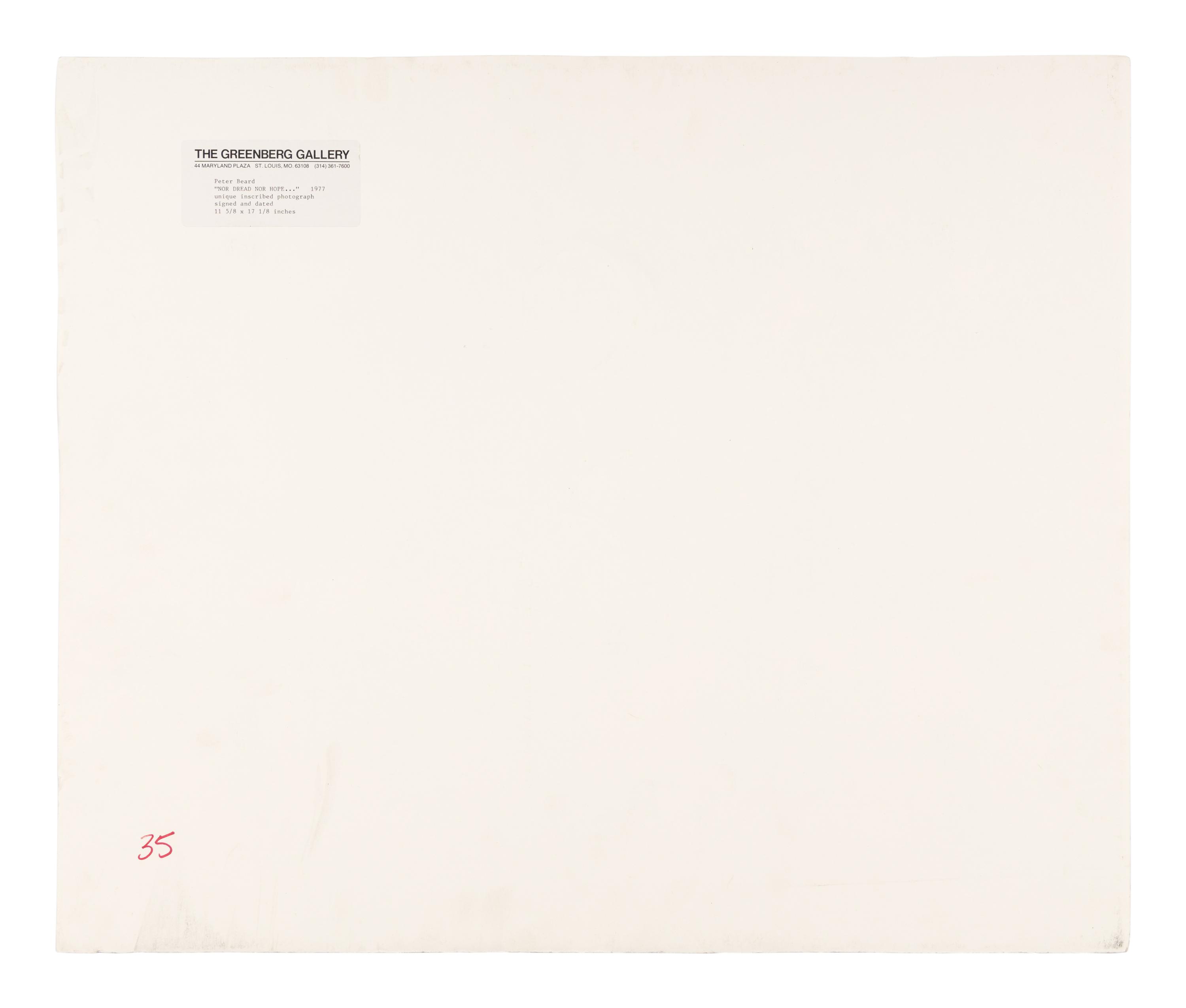Nor Dread, Nor Hope Attend (from The End of the Game ), 1977
