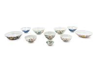 Ten Chinese Porcelain Bowls