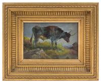 Henry Maurice Page, (British, 19th Century), Cows in a Landscape (two works)