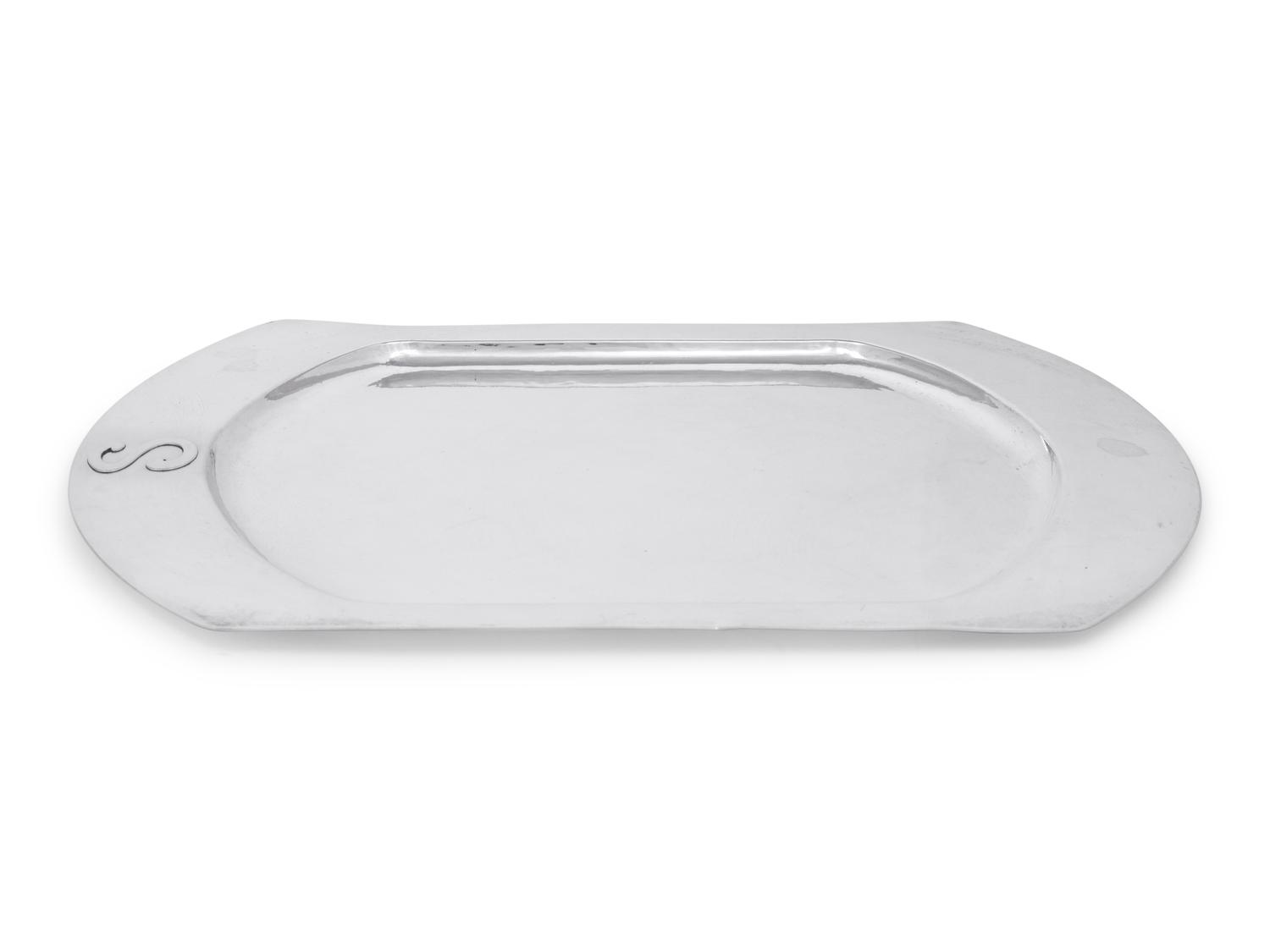 A Kalo Arts & Crafts Silver Serving Tray
