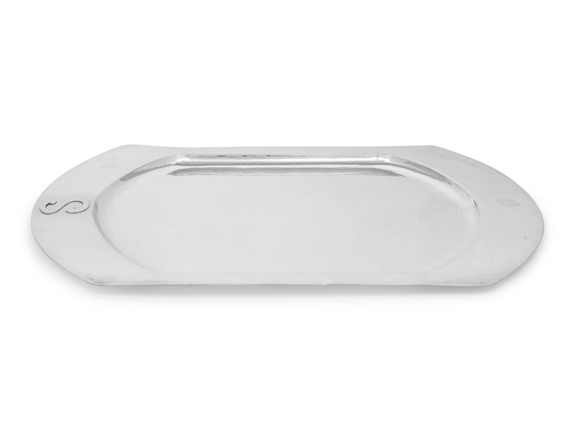 A Kalo Arts & Crafts Silver Serving Tray