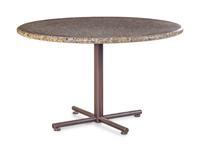 A Contemporary Steel and Marble Table