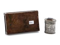 Southwestern Rocker Engraved Silver Box, Ex. Clay Lockett Collection, PLUS