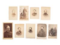 [CIVIL WAR - DEPARTMENT OF THE GULF - NAVY]. 32 CDVs of Union officers serving in the Department of the Gulf and the Navy, incl. General Edwin Griffin Beckwith and Lieutenant Joseph B. Smith, KIA aboard the frigate Congress .