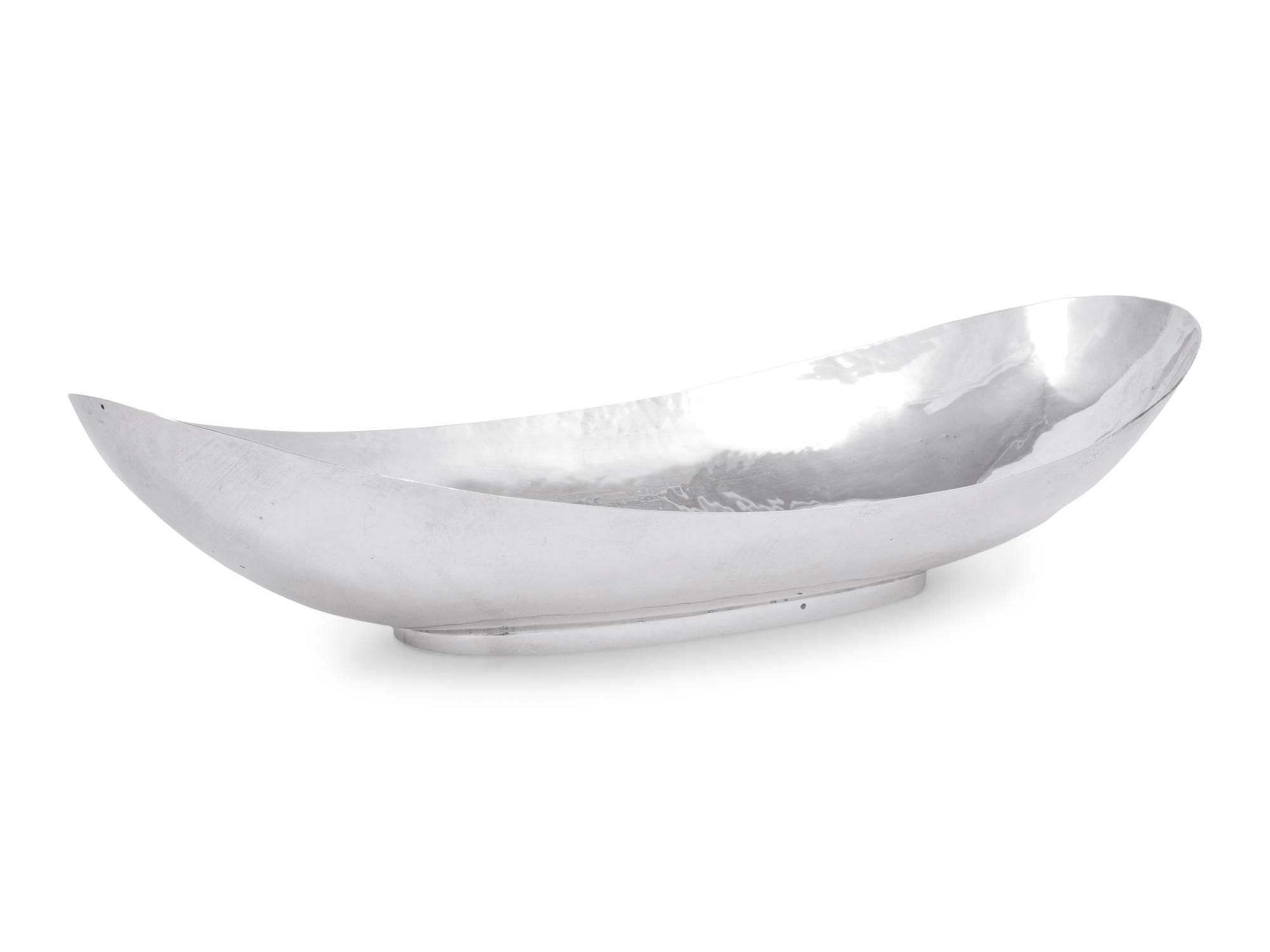 An Allan Adler Silver Bread Dish