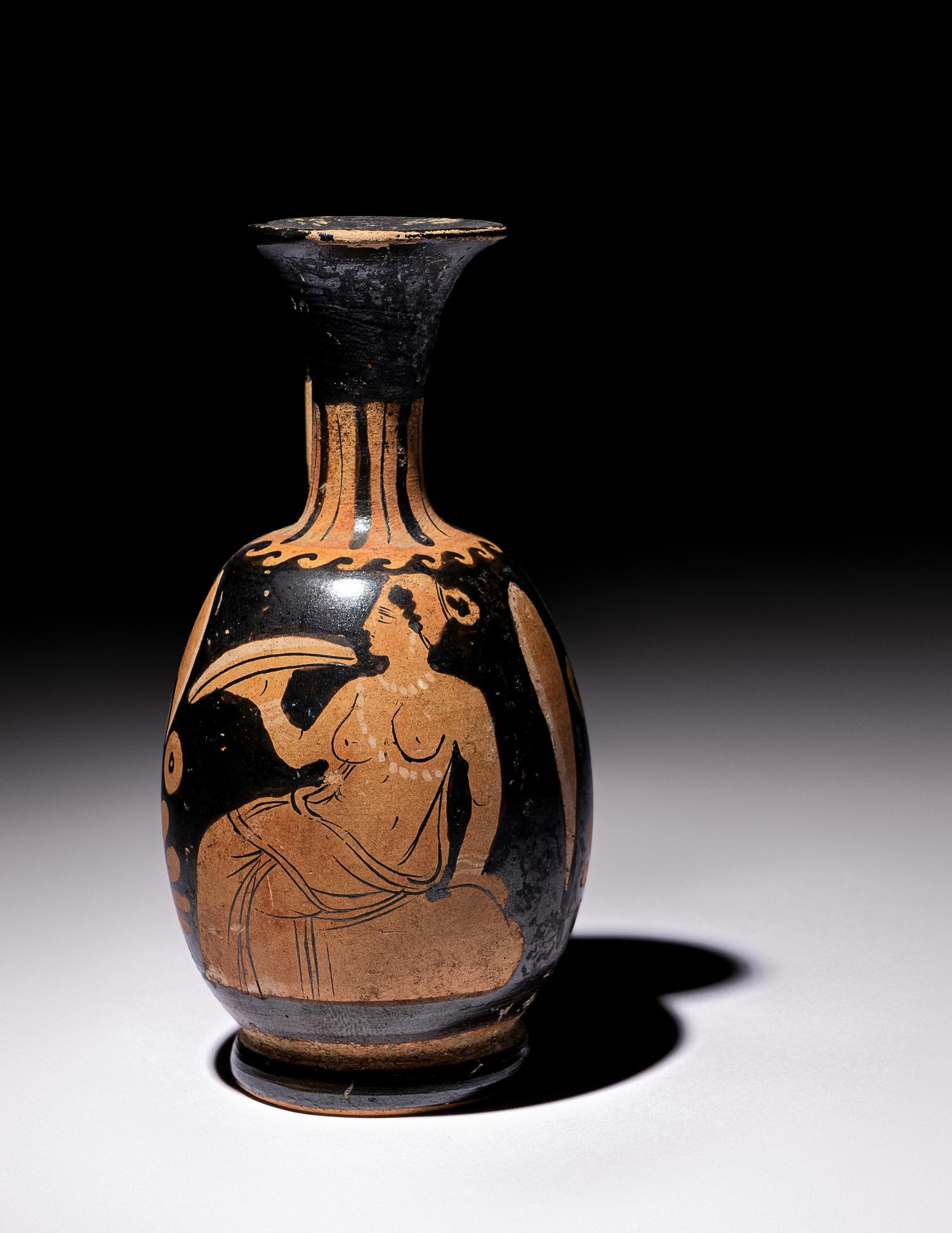 An Apulian Red-Figured Squat Lekythos