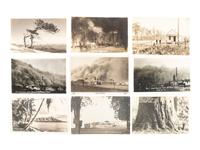 [EARLY PHOTOGRAPHY]. A group of 36 real photo postcards capturing landscapes in the United States and beyond, incl. western scenes.
