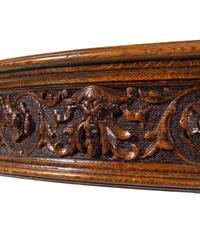 An R.J. Horner Carved Oak Man of the Mountain Dining Table