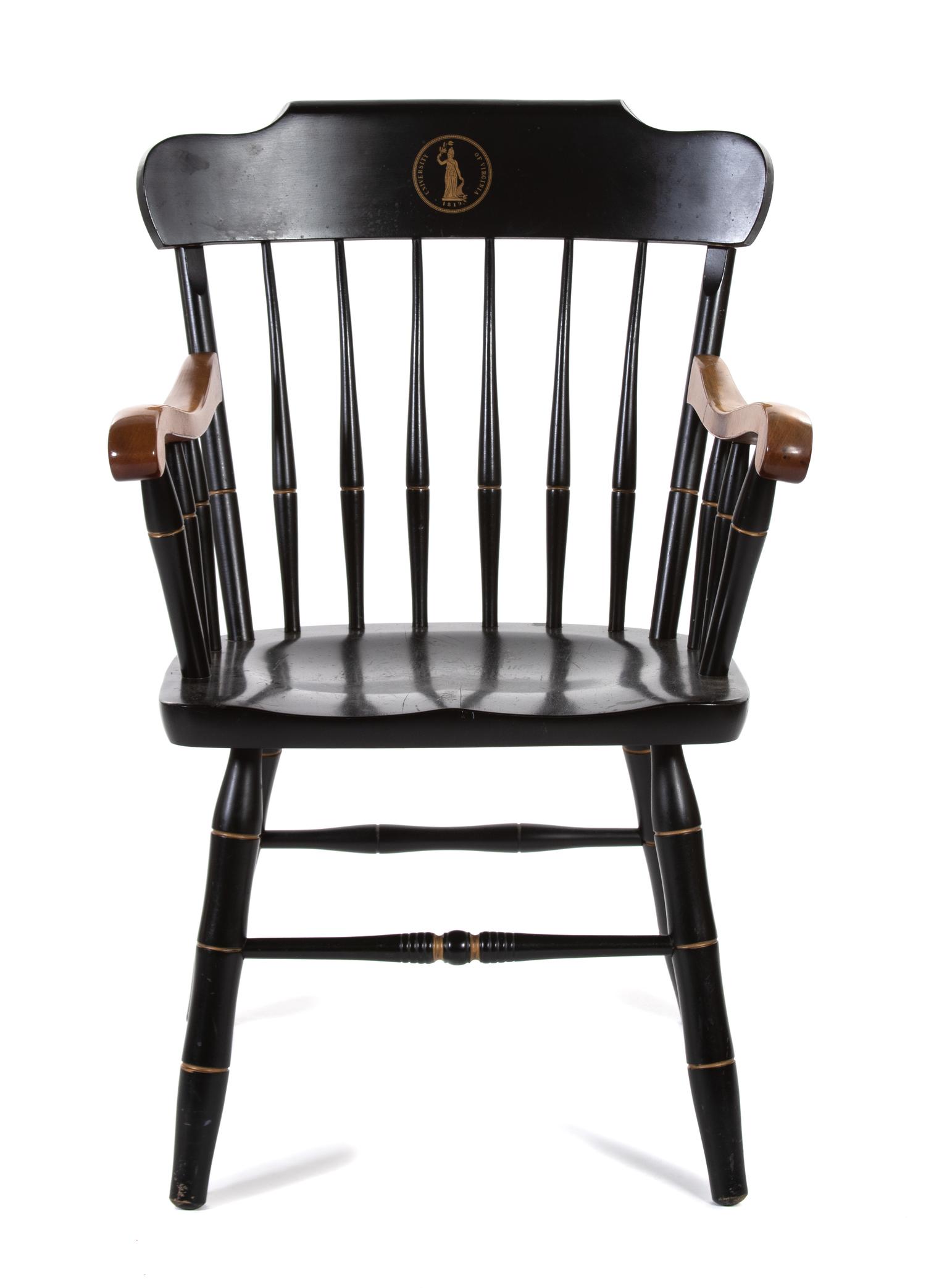 A University of Virginia Stenciled and Ebonized Armchair