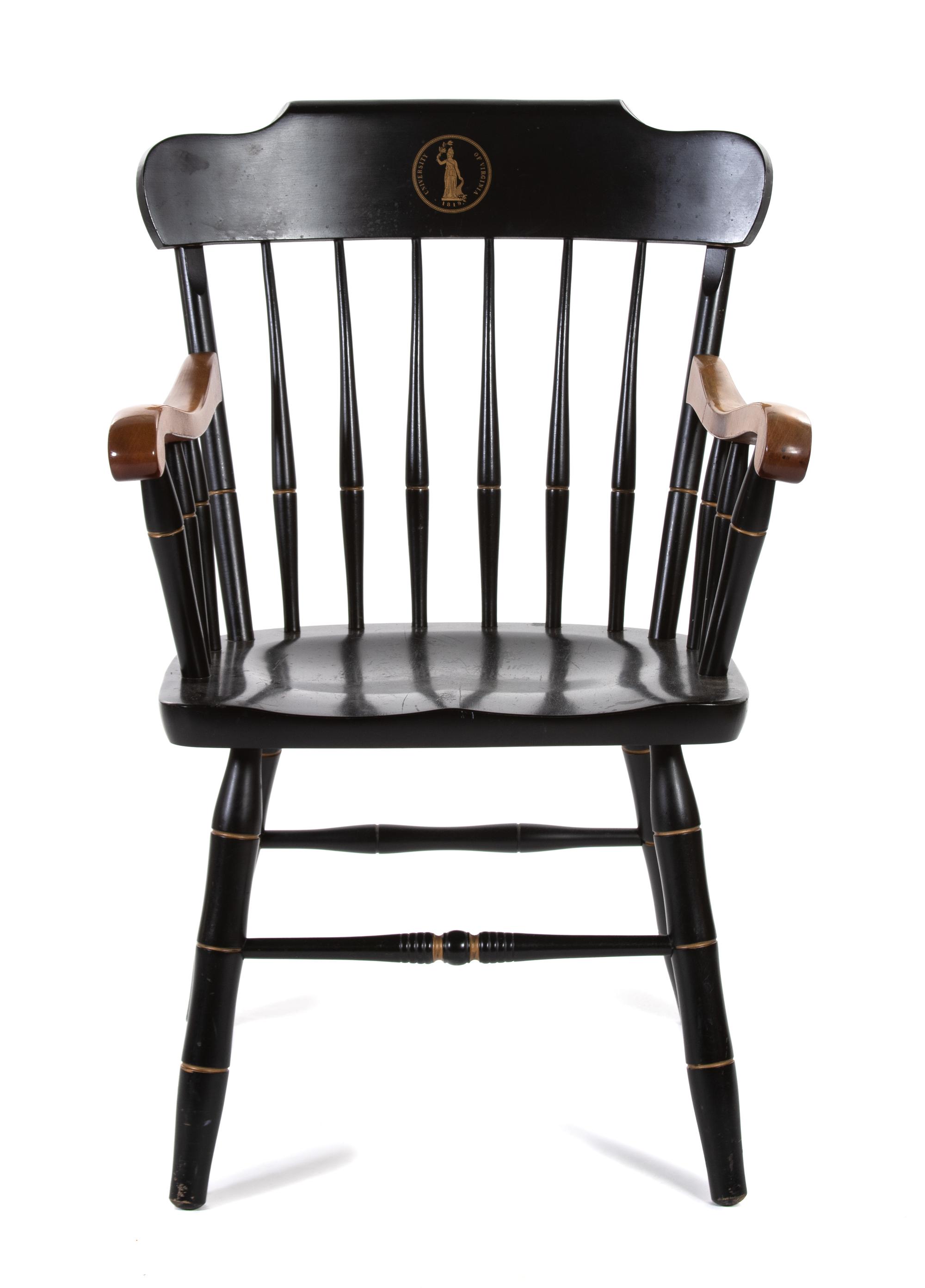 A University of Virginia Stenciled and Ebonized Armchair