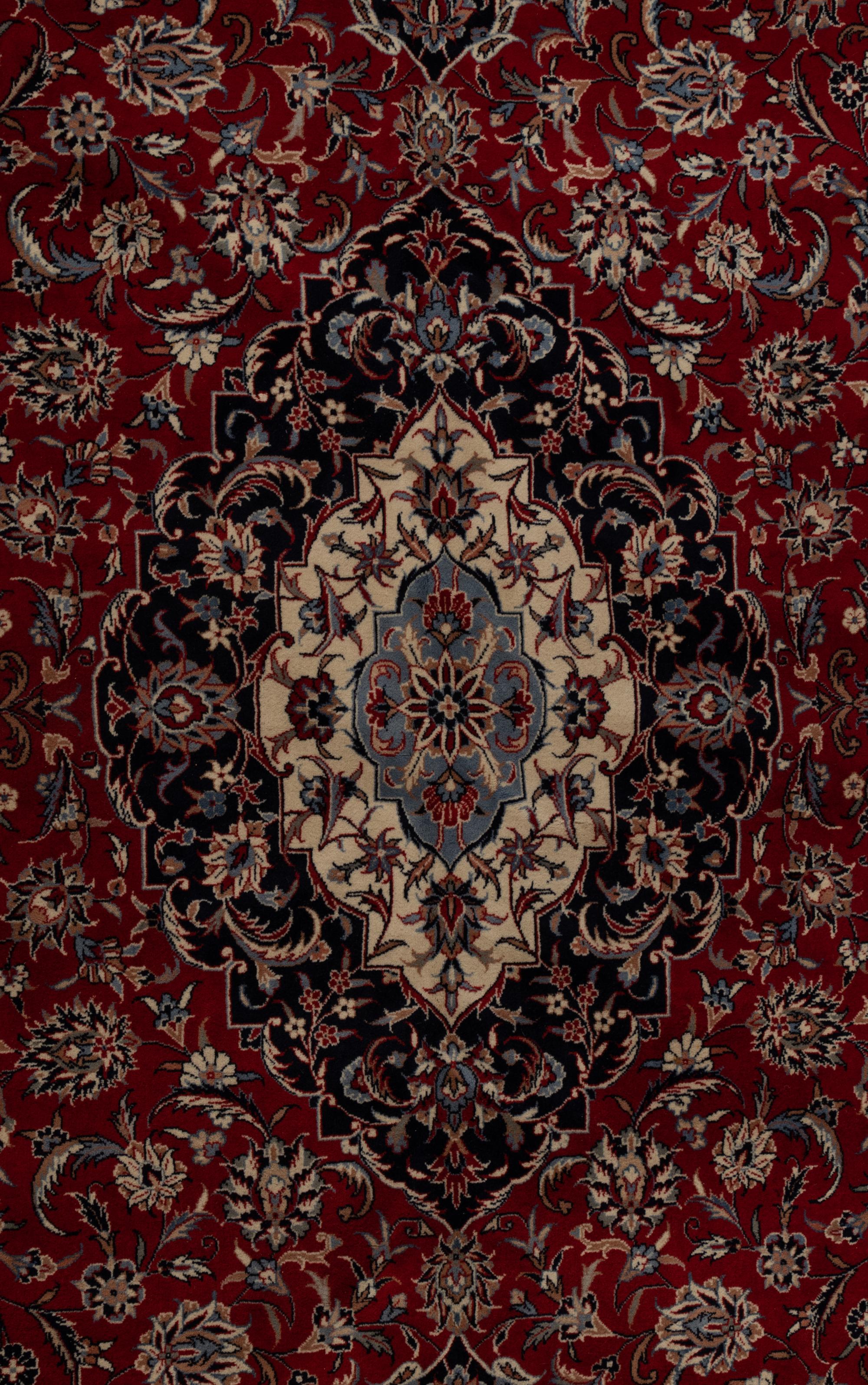 A Sino-Kashan Wool Rug