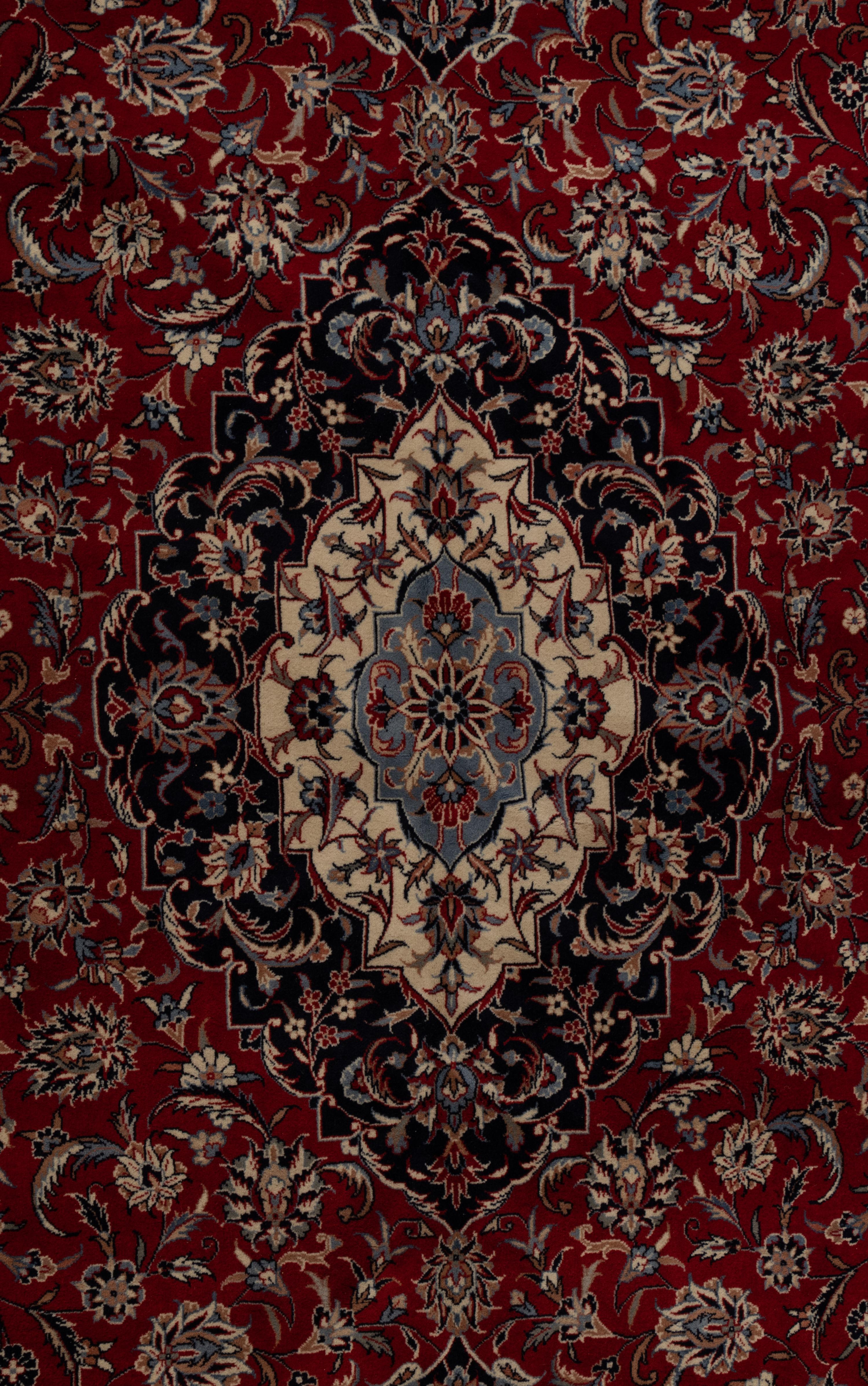 A Sino-Kashan Wool Rug
