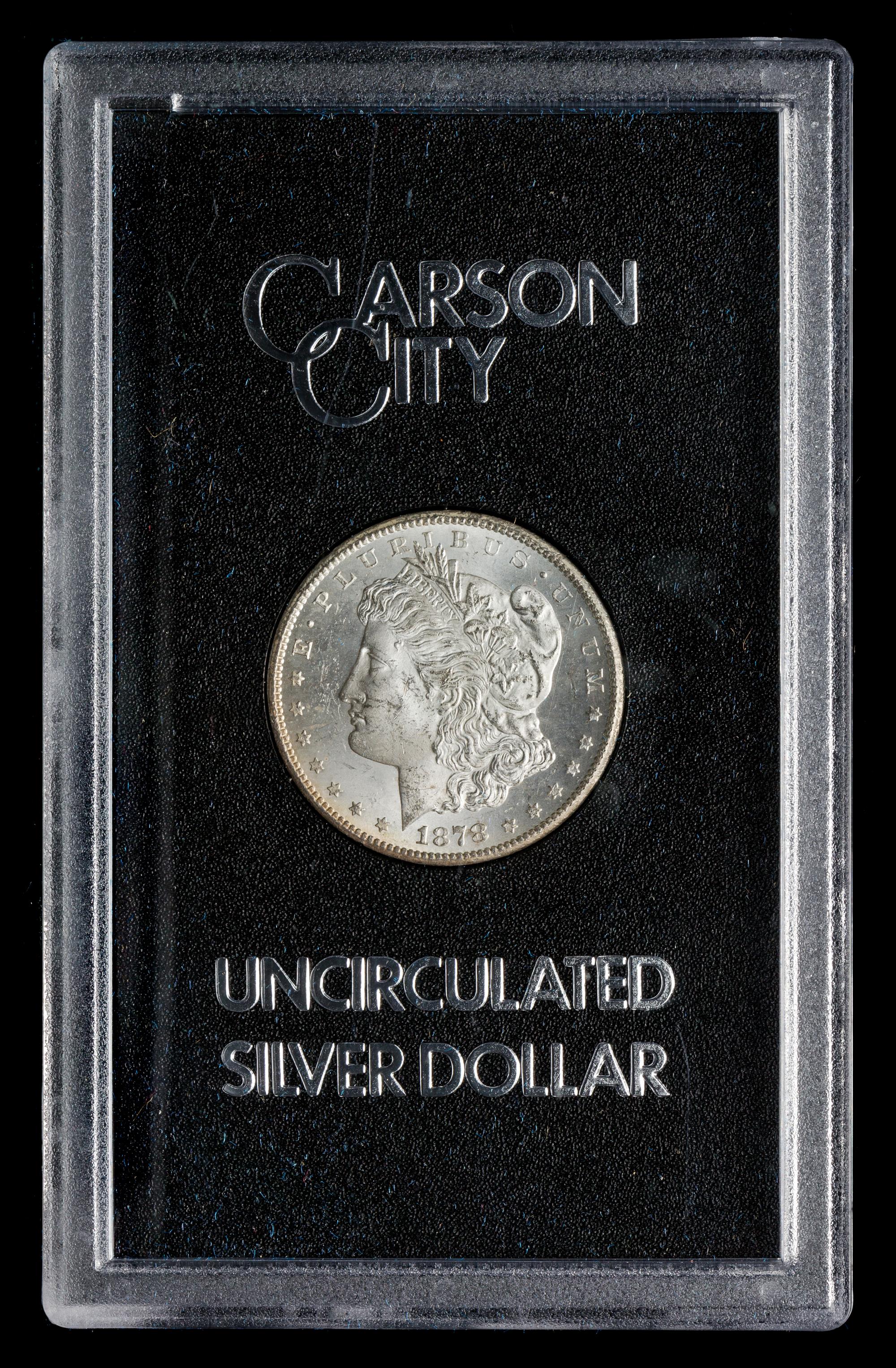 A United States 1878-CC GSA: Morgan Silver Dollar Coin
