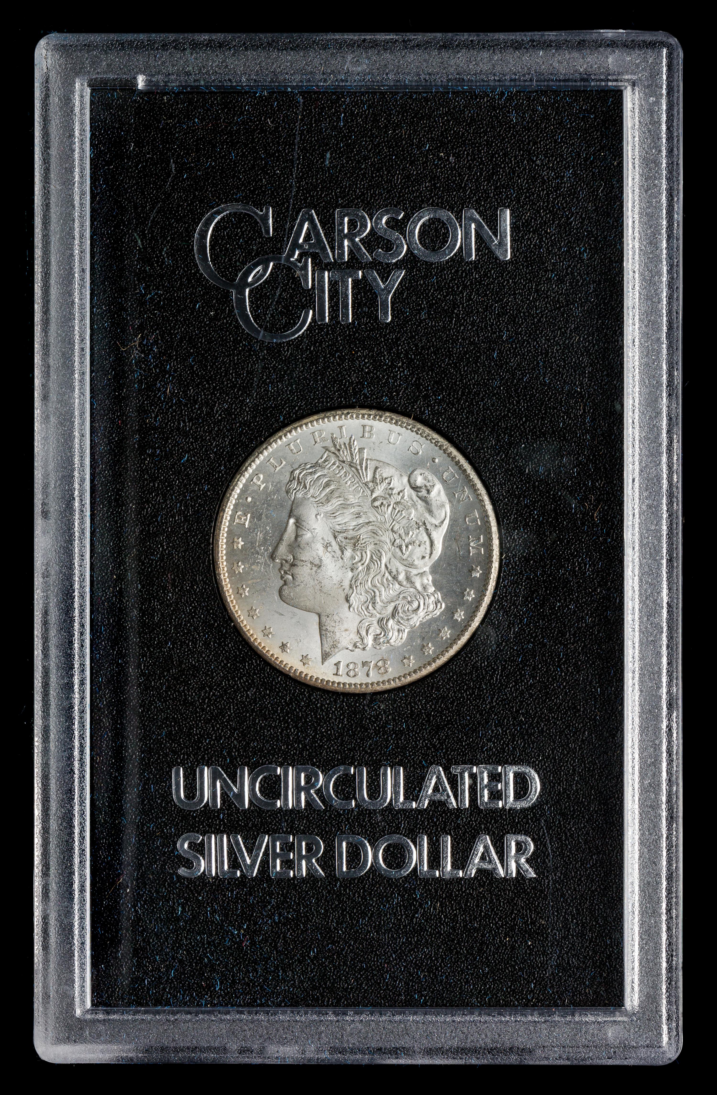 A United States 1878-CC GSA: Morgan Silver Dollar Coin