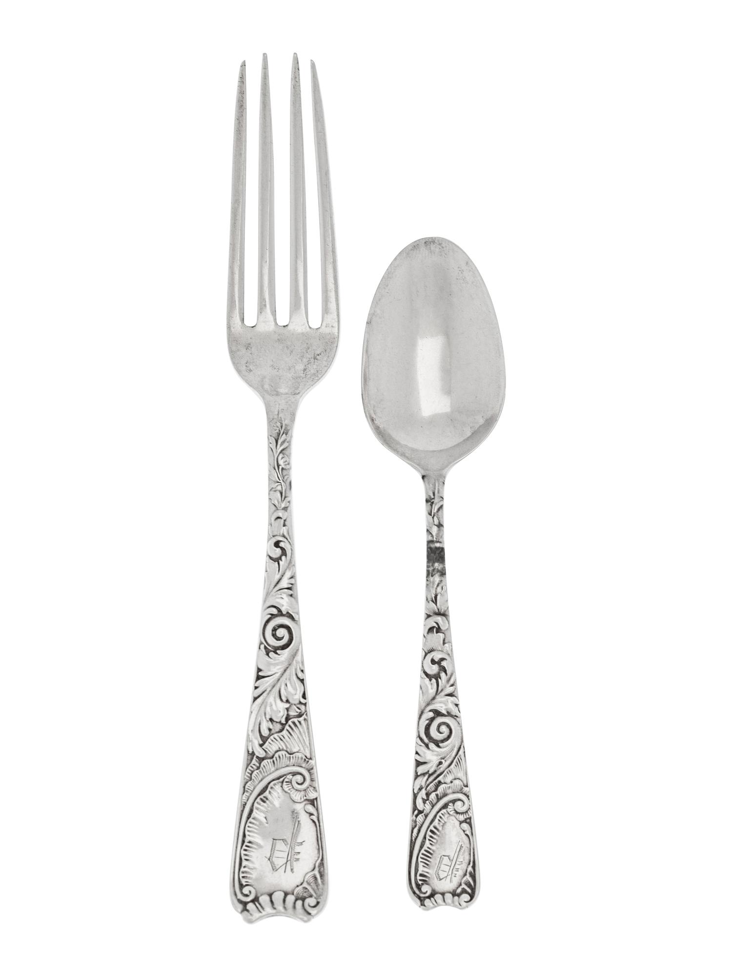 An American Silver Flatware Service