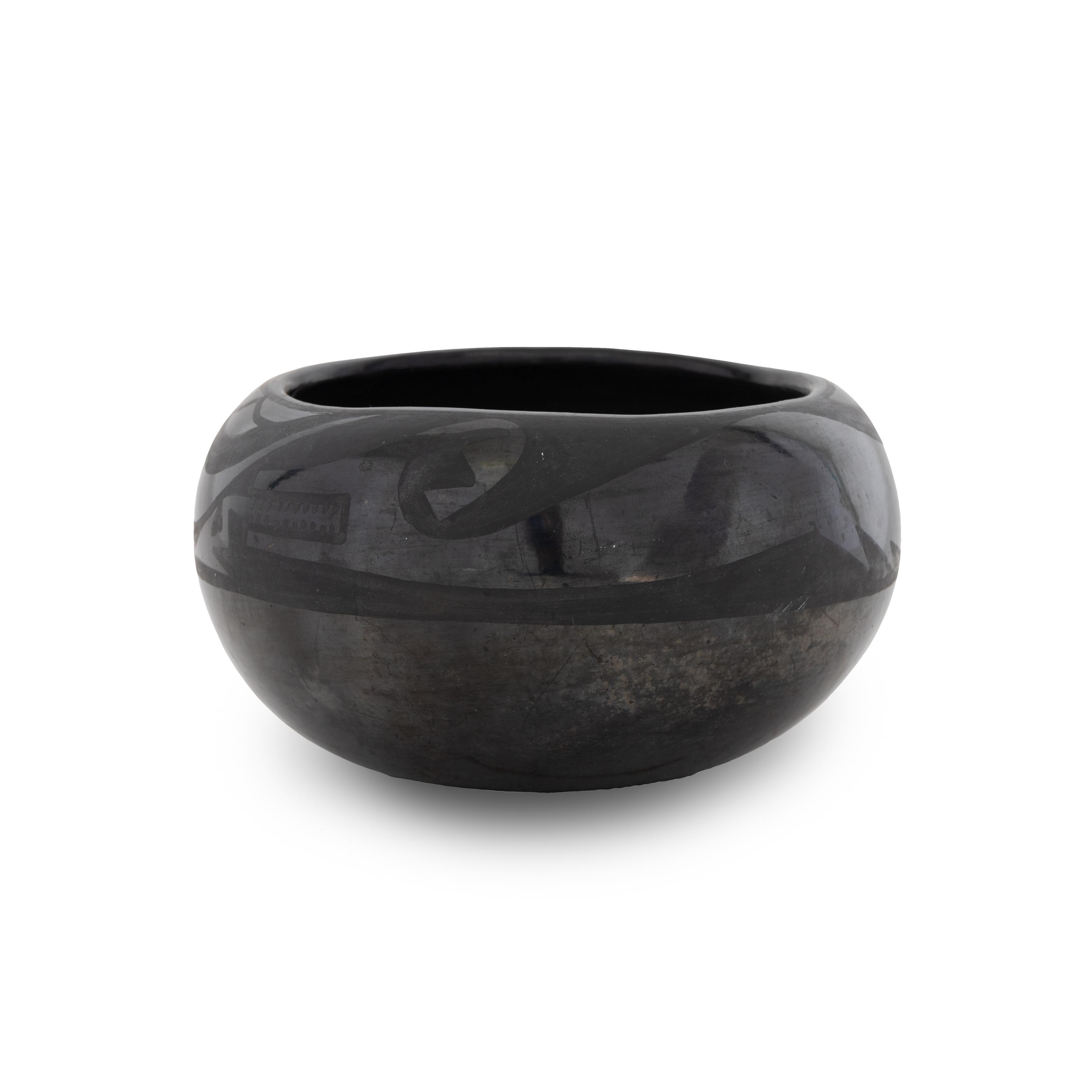 Maria Martinez (San Ildefonso, 1887-1980) Blackware Pottery Jar 1923-1925