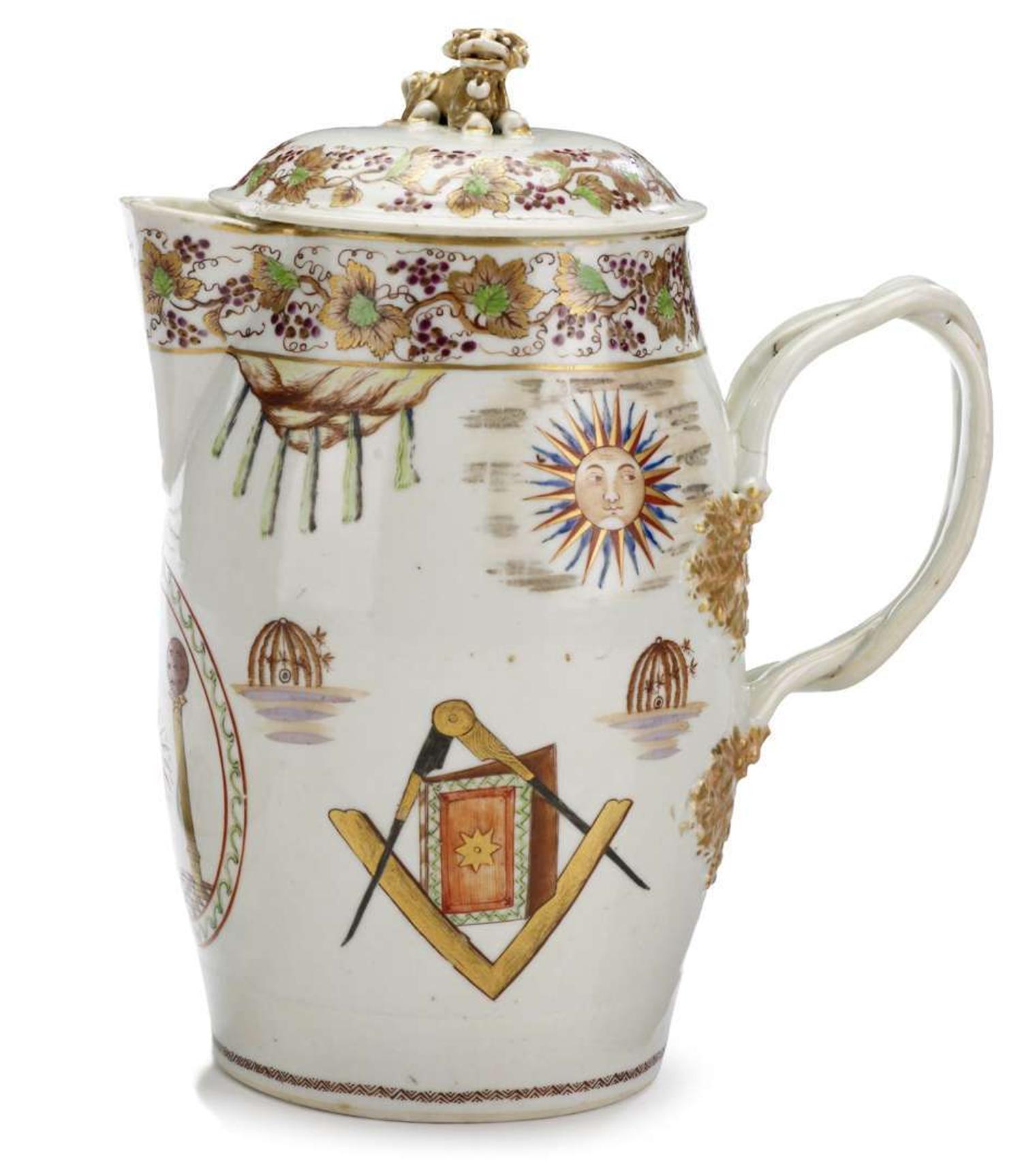 Chinese Export porcelain cider jug late 18th/early 19th century