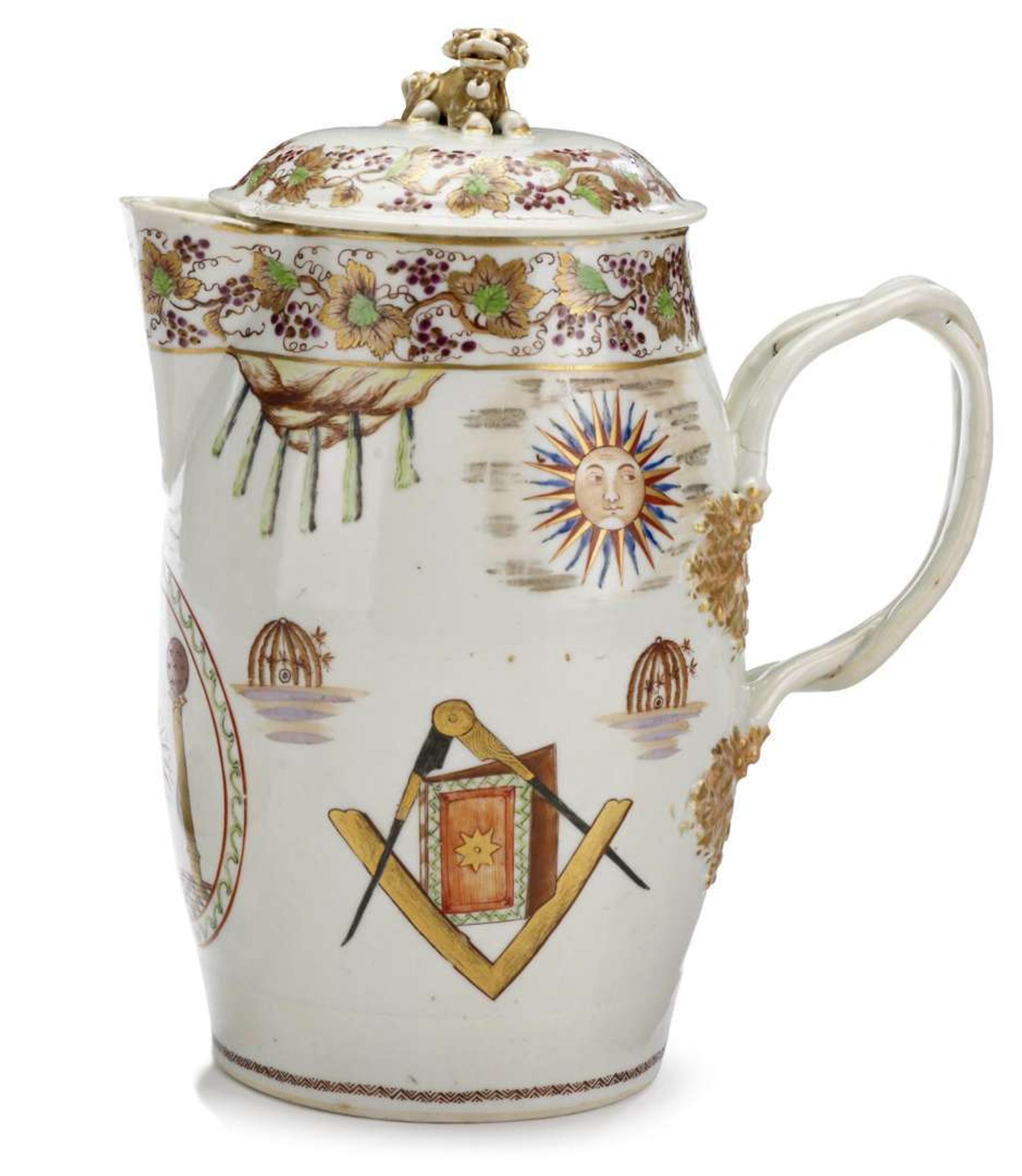 Chinese Export porcelain cider jug late 18th/early 19th century