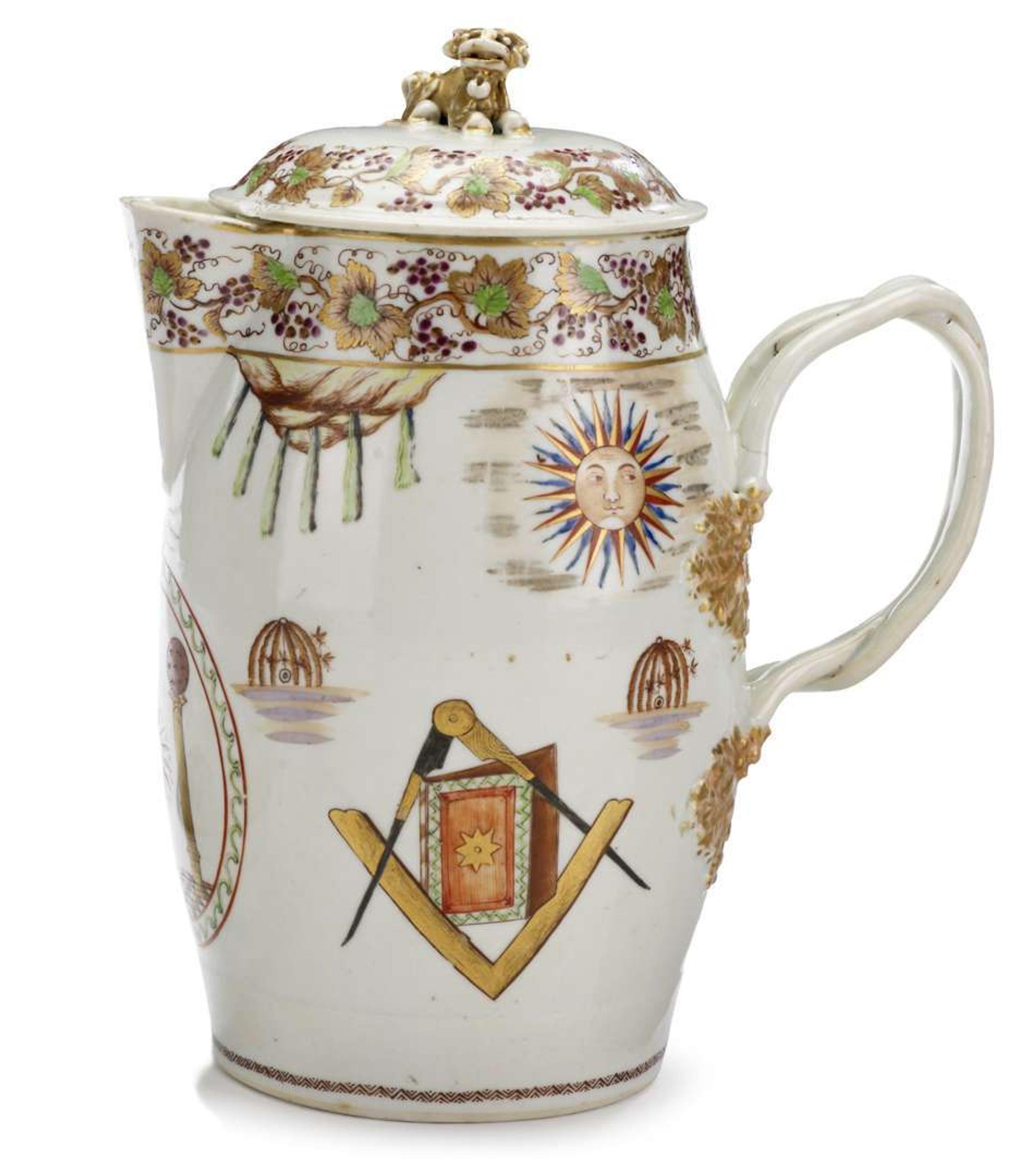 Chinese Export porcelain cider jug late 18th/early 19th century
