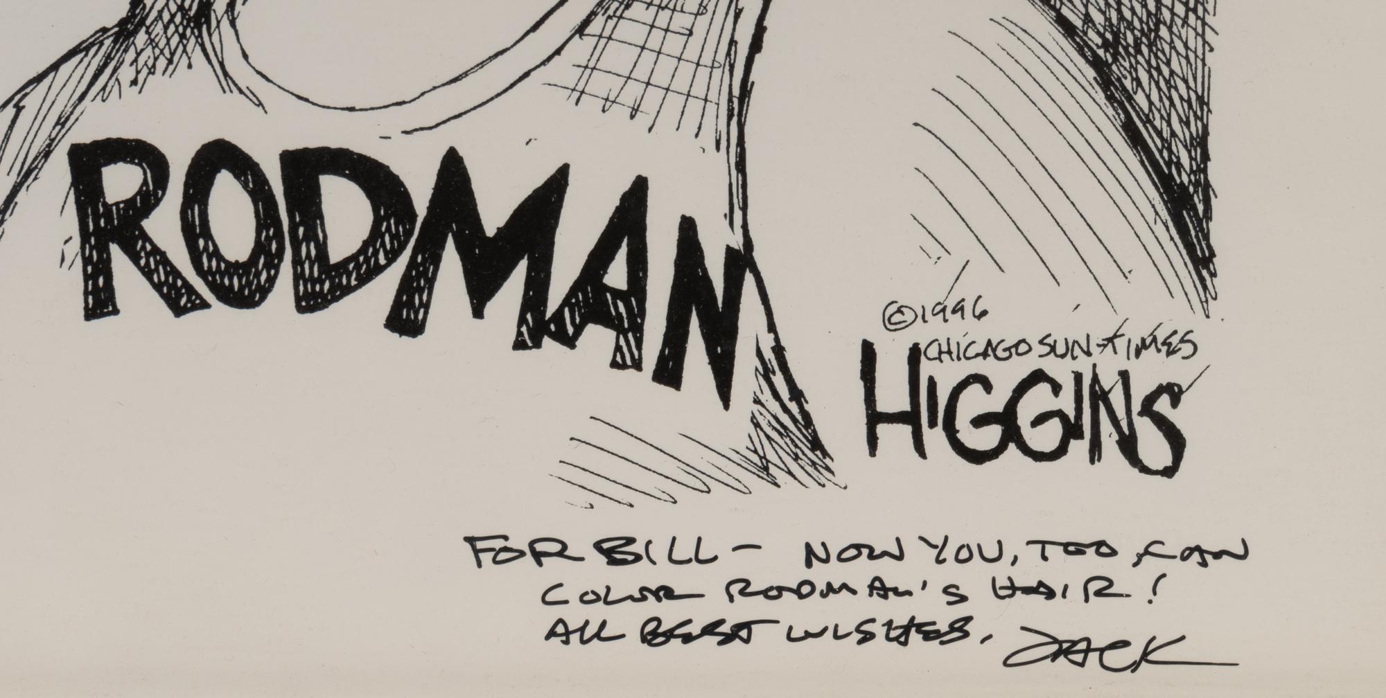 (Cartoon Art) HIGGINS, Jack (1954). A group of 7 cartoons by Jack Higgins, comprising: