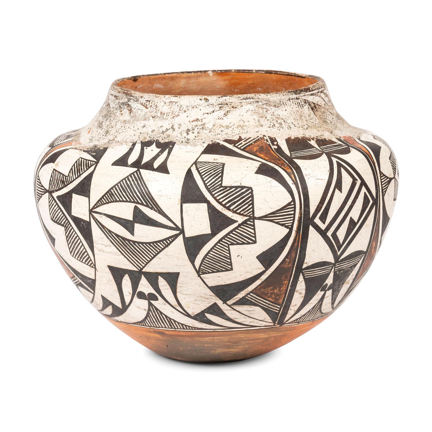 Acoma Polychrome Pottery Jar