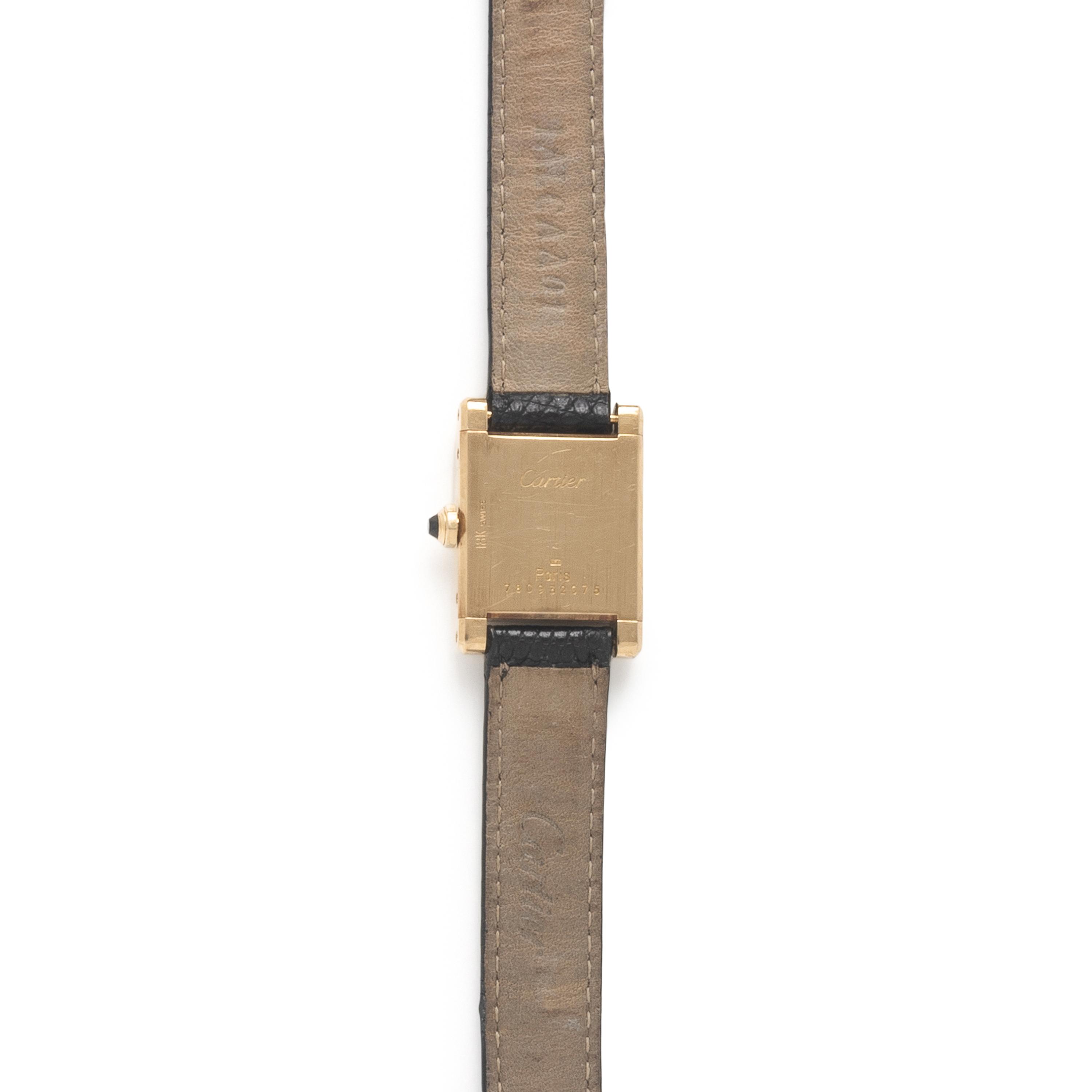 Cartier, Ref. 78093, 18K Yellow Gold 'Tank Normale' Watch, with Box & Booklets