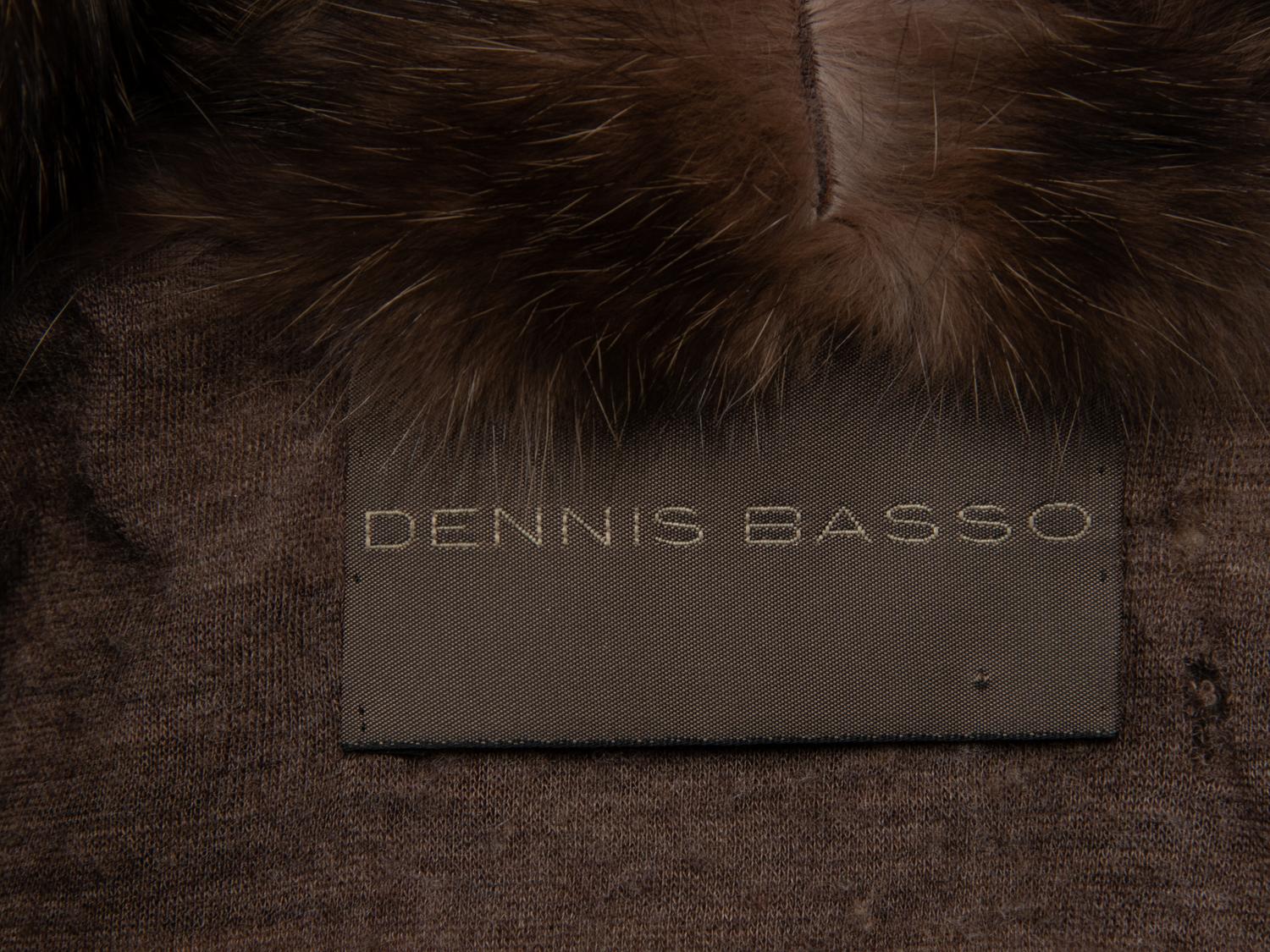 DENNIS BASSO, SABLE FUR CROPPED VEST