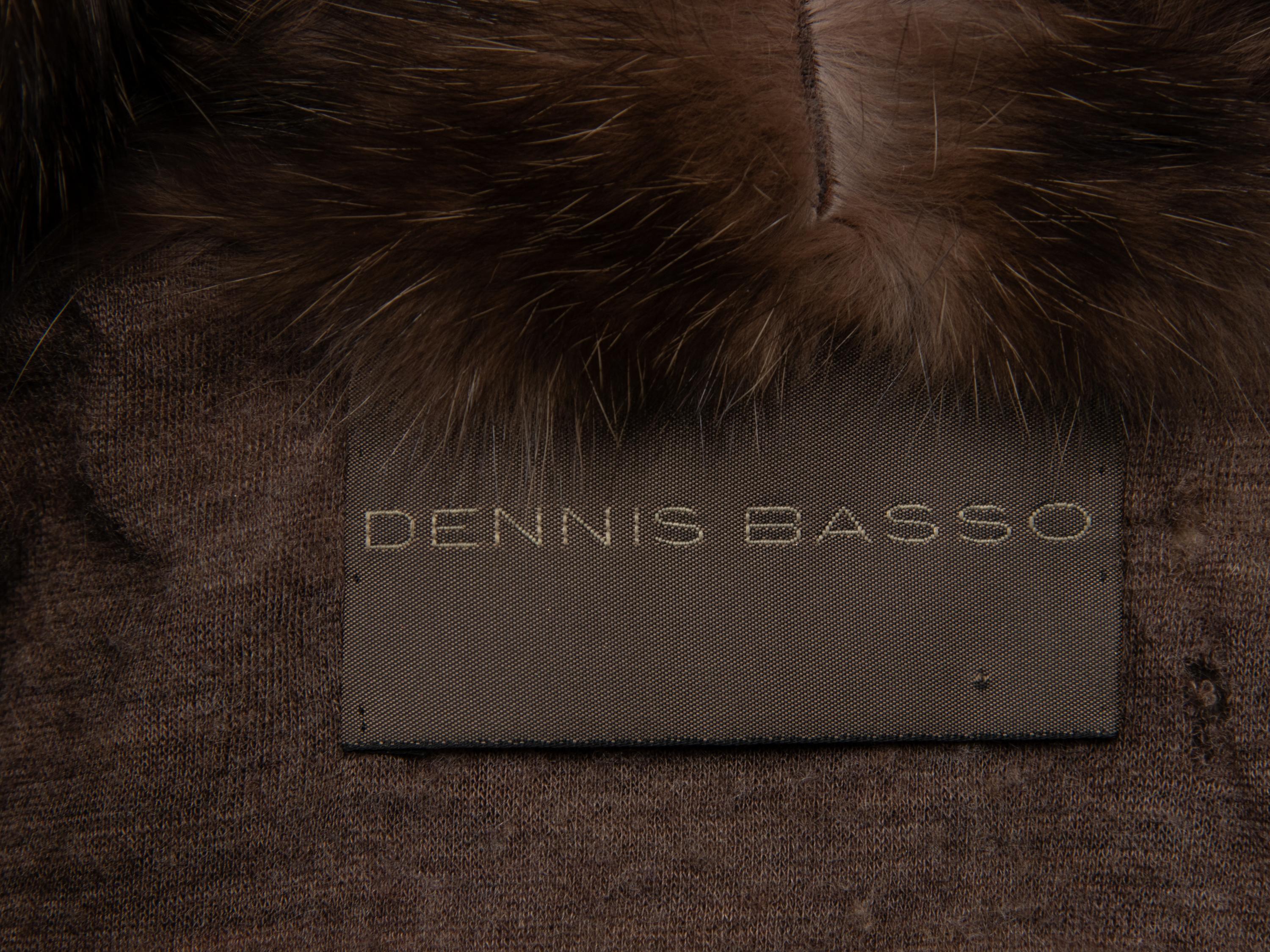 DENNIS BASSO, SABLE FUR CROPPED VEST