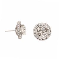 Diamond Stud Earrings with Diamond Jackets