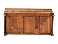 A Grain Paint Decorated and Part Ebonized Three-Drawer Blanket Chest