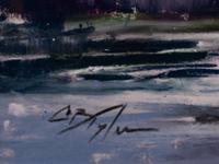 Two Works: Purple Mist at Jackson Lake and Purple Mountains of Tetons