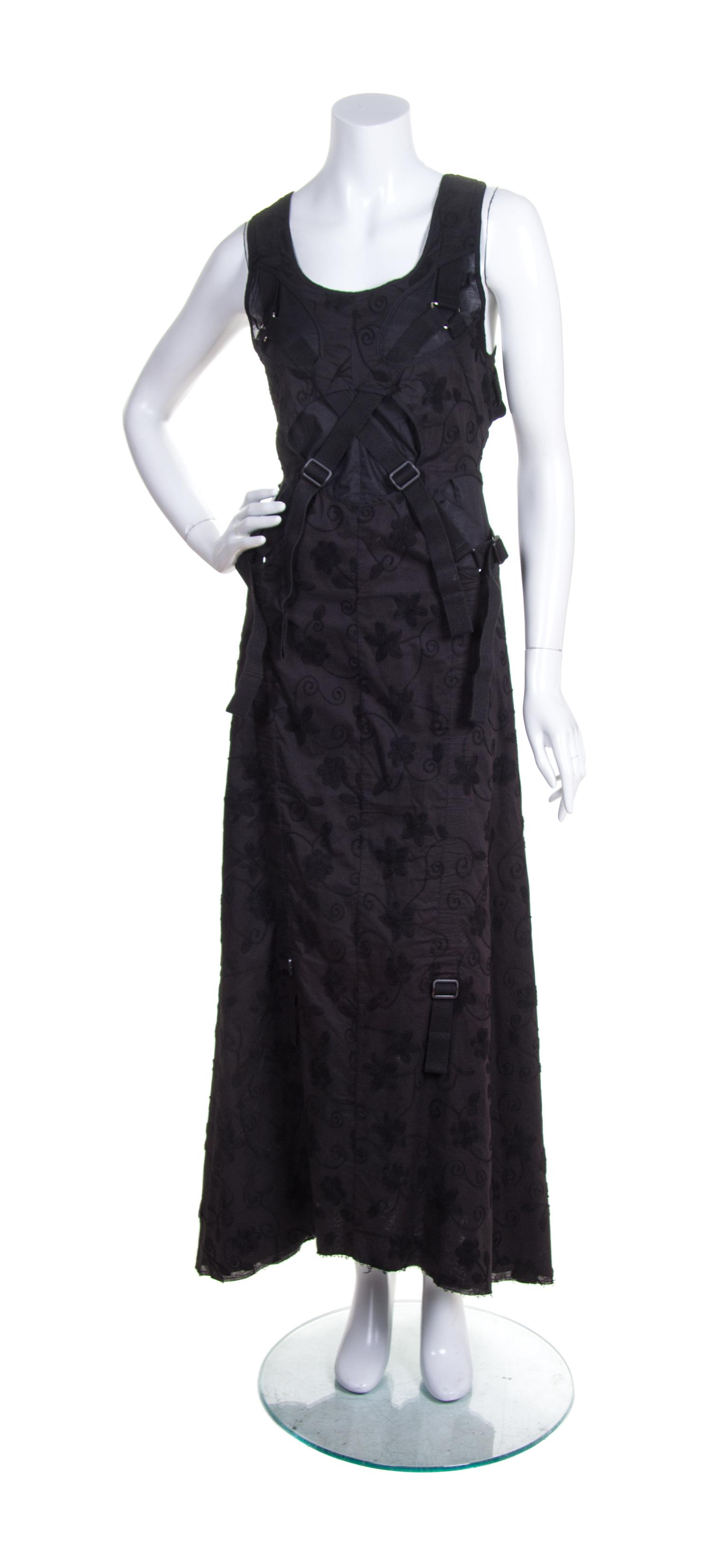 A Junya Wantanabe Black Cotton Parachute Dress, Size S.