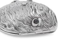 A Portuguese Silver and Silver Gilt Shell-Form Box