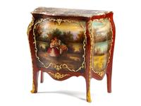 A Gilt Bronze Mounted Vernis Martin Style Painted Side Cabinet