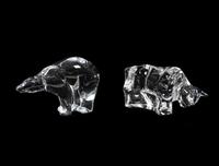 A Group of Twelve Baccarat Glass Animals