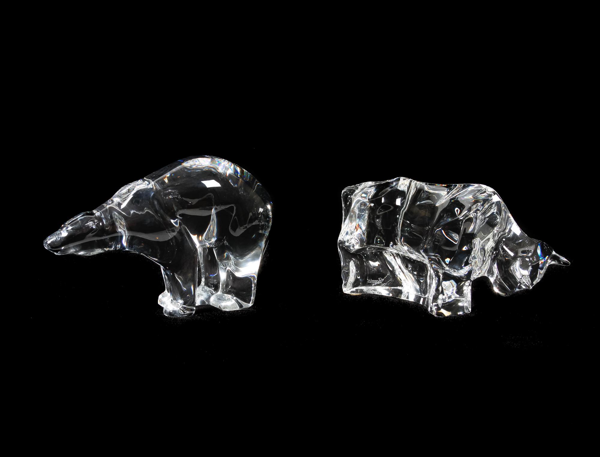 A Group of Twelve Baccarat Glass Animals