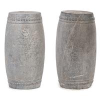 A Pair of Chinese Carved Stone Garden Seats