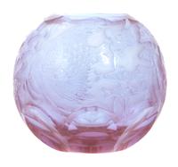 A Moser Glass Vase, Height 7 inches.