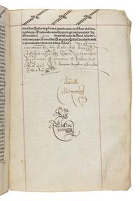 Real Chancillería de Granada Carta Ejecutoria (in favor of Gabriel de Montalván), in Spanish, illuminated manuscript on vellum, [Granada, ca 1533].