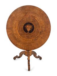 An Italian Marquetry Tilt-Top Center Table
