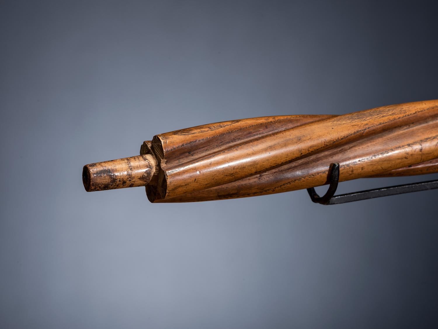 Sioux Twisted Pipe Stem with Catlinite Bowl, Believed to Belong to Sitting Bull
