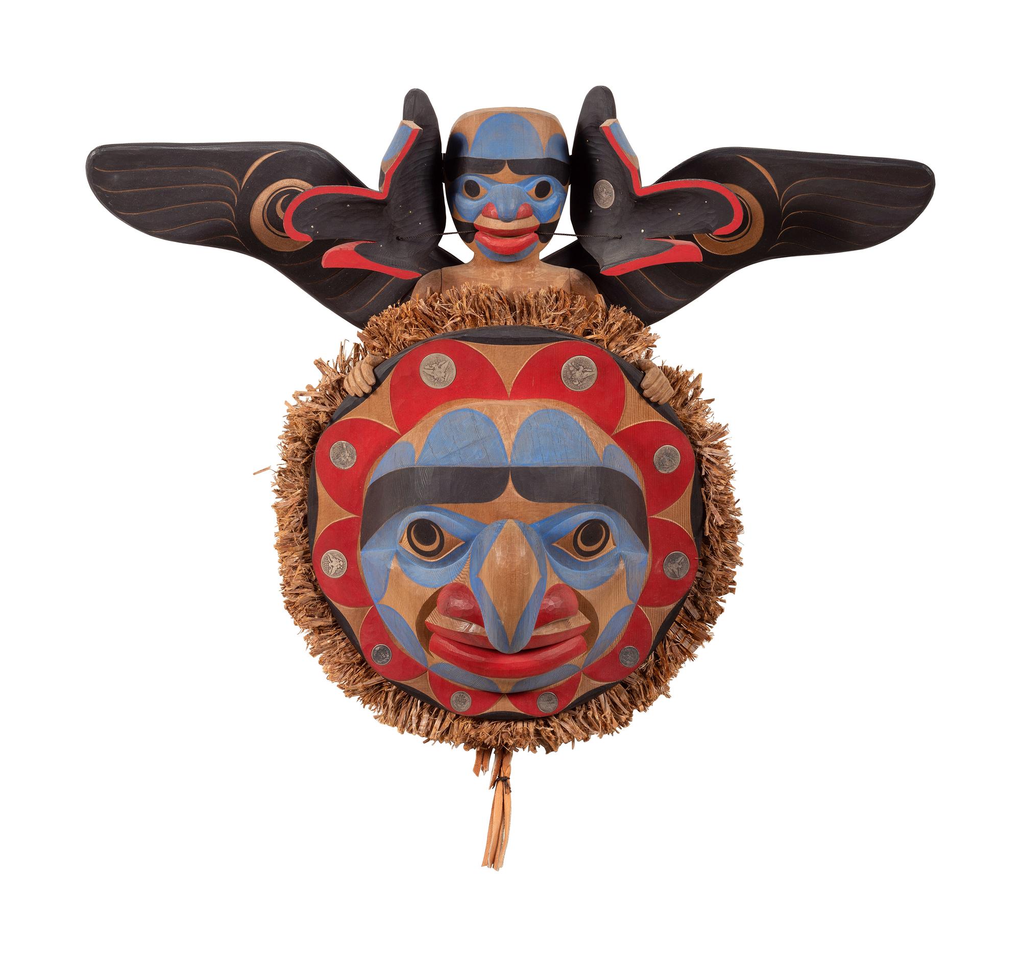 Northwest Coast Articulated Transformation Mask, Raven Steals the Sun