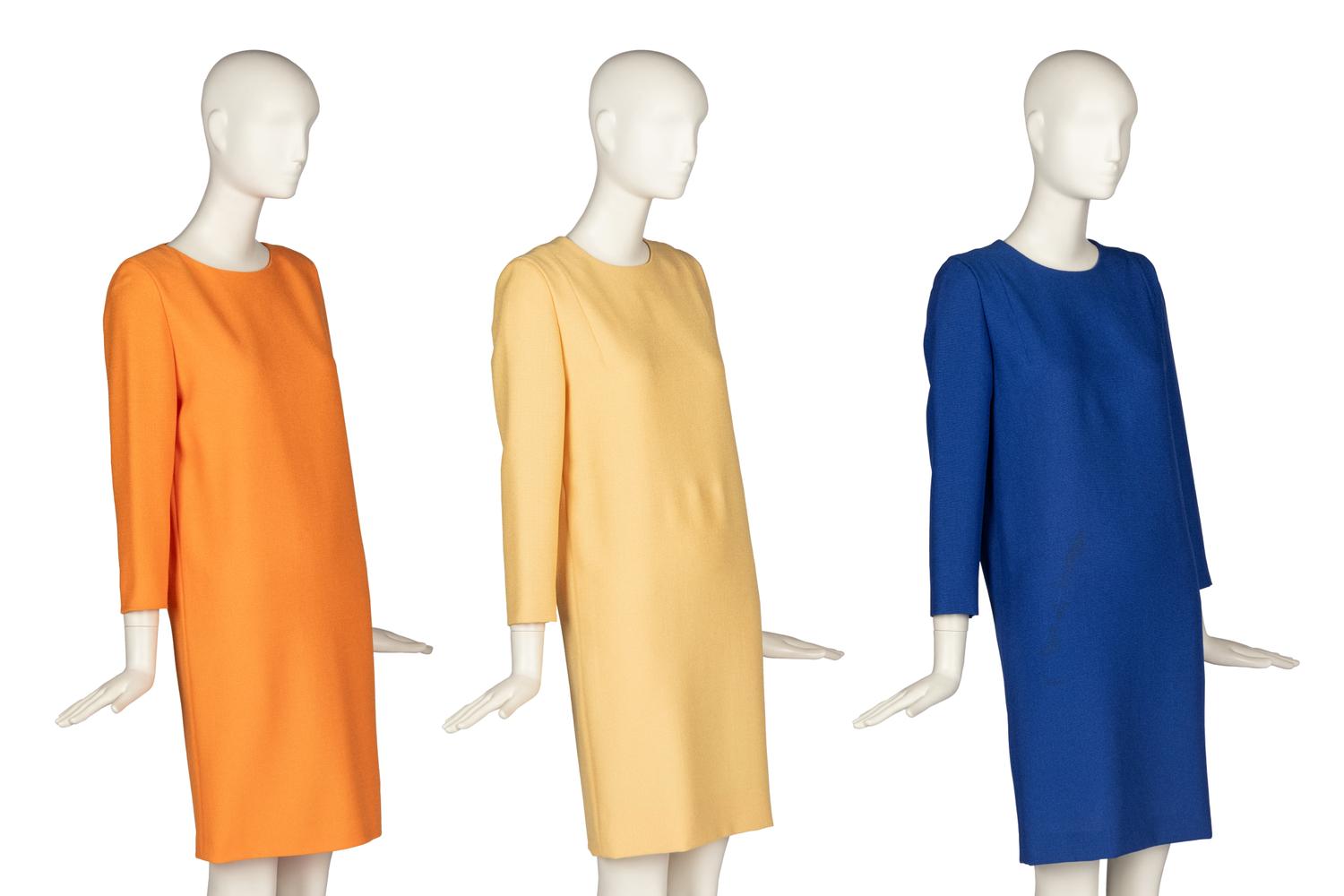 Three Pierre Cardin Haute Couture Dresses