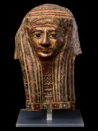 An Egyptian Cartonnage Mummy Mask